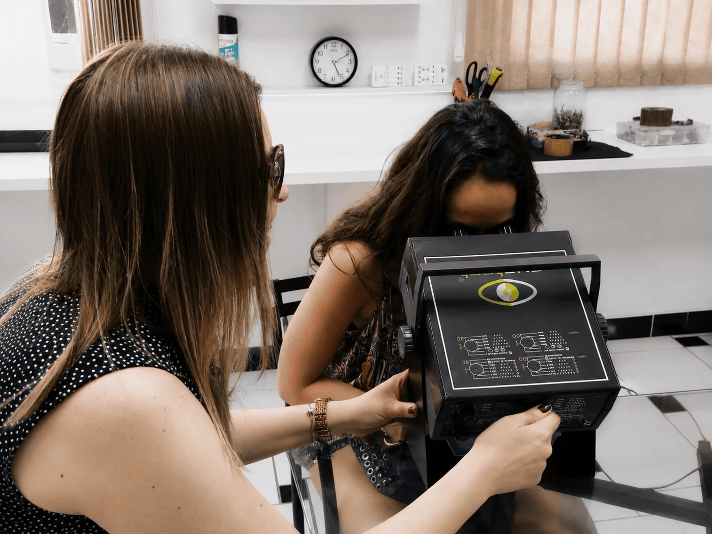 Bastidores da Eyetest